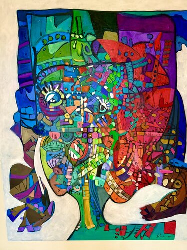 The Smart Girl That made The Difference. van Lahra Nelson, Schilderij te koop op Singulart