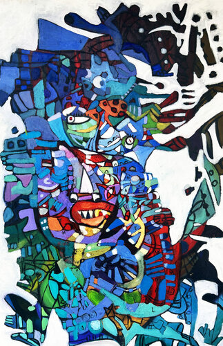 Beyond the Veil van Lahra Nelson, Schilderij te koop op Singulart