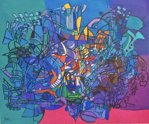 The Labyrinth of the mind by Lahra Nelson, Painting for Sale on Singulart