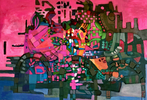 The Perfect Day To Be Happy van Lahra Nelson, Schilderij te koop op Singulart