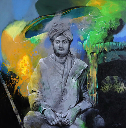 Swami Vivekananda von Pradip Sengupta, Malerei kaufen auf Singulart