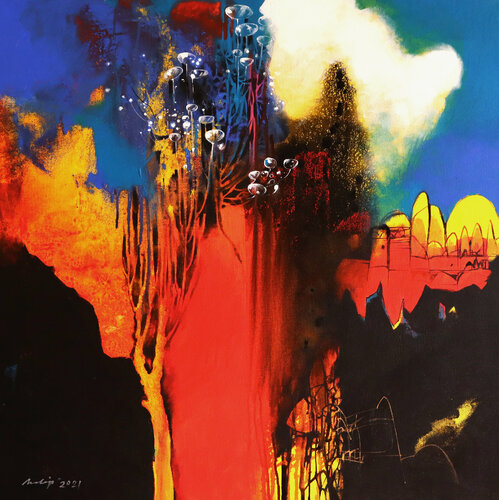 Untitled-12 von Pradip Sengupta, Malerei kaufen auf Singulart