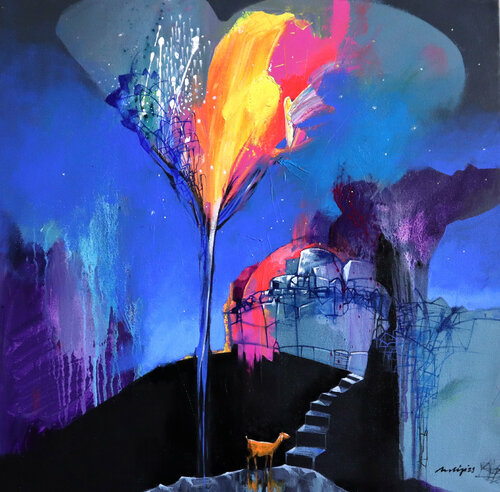 Re-start de Pradip Sengupta, Pintura a la venta en Singulart