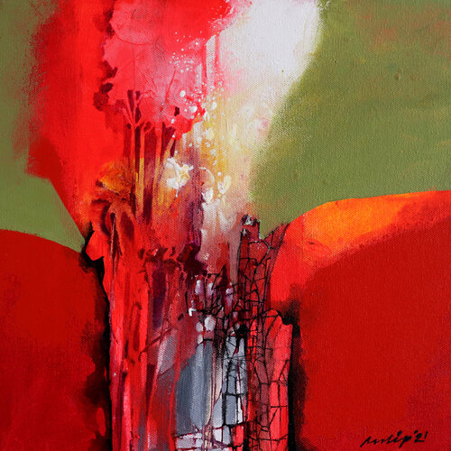 Untitled-18 di Pradip Sengupta, Pittura in vendita su Singulart