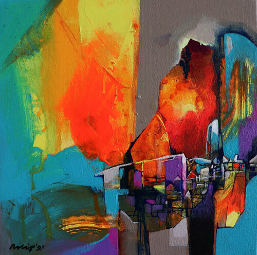 Untitled-24 van Pradip Sengupta, Schilderij te koop op Singulart