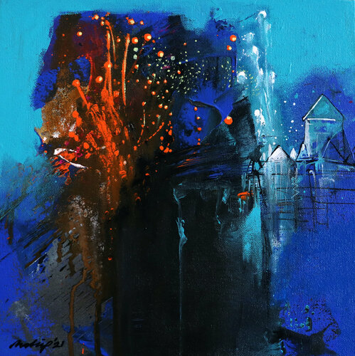 Untitled-29 di Pradip Sengupta, Pittura in vendita su Singulart