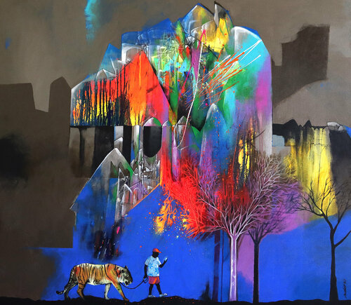 I have the best one de Pradip Sengupta, Pintura a la venta en Singulart