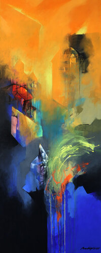 Symphony of Colors-3 di Pradip Sengupta, Pittura in vendita su Singulart