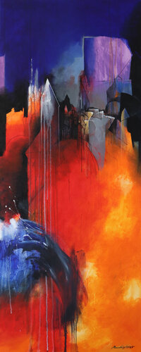 Symphony of Colors-4 par Pradip Sengupta, Peinture en vente sur Singulart