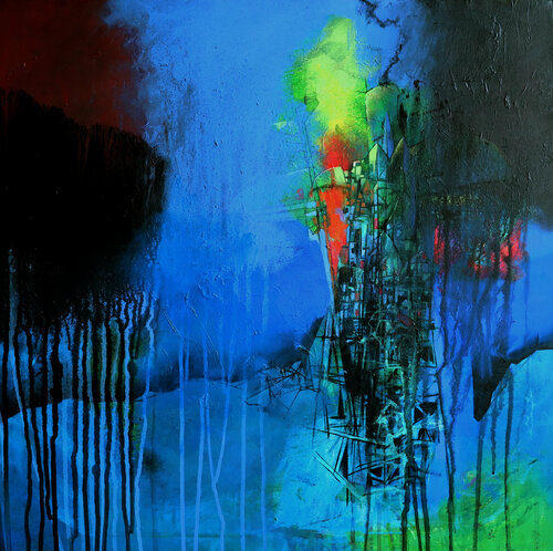 Untitled-3 di Pradip Sengupta, Pittura in vendita su Singulart