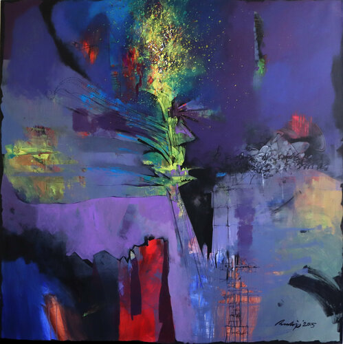 Untitled-5 di Pradip Sengupta, Pittura in vendita su Singulart
