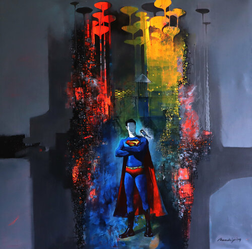 Superman von Pradip Sengupta, Malerei kaufen auf Singulart