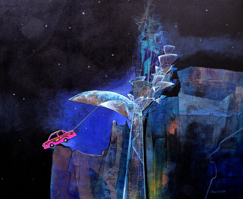 Balance de Pradip Sengupta, Pintura a la venta en Singulart