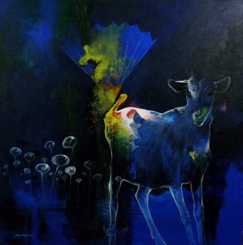Dream way de Pradip Sengupta, Pintura a la venta en Singulart