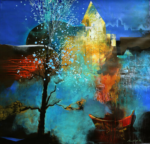 Untitled-8 von Pradip Sengupta, Malerei kaufen auf Singulart