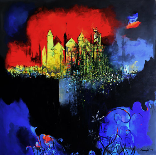 Untitled-8 von Pradip Sengupta, Malerei kaufen auf Singulart