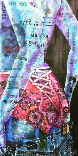 Marynette, sexy girl di Aimère, Pittura in vendita su Singulart