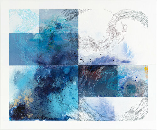 "Blue Thoughts" von Patrick Piccinelli, Malerei kaufen auf Singulart