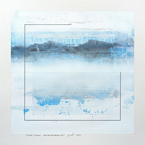 "Mountain And Morning Mist" par Patrick Piccinelli, Œuvre sur papier en vente sur Singulart