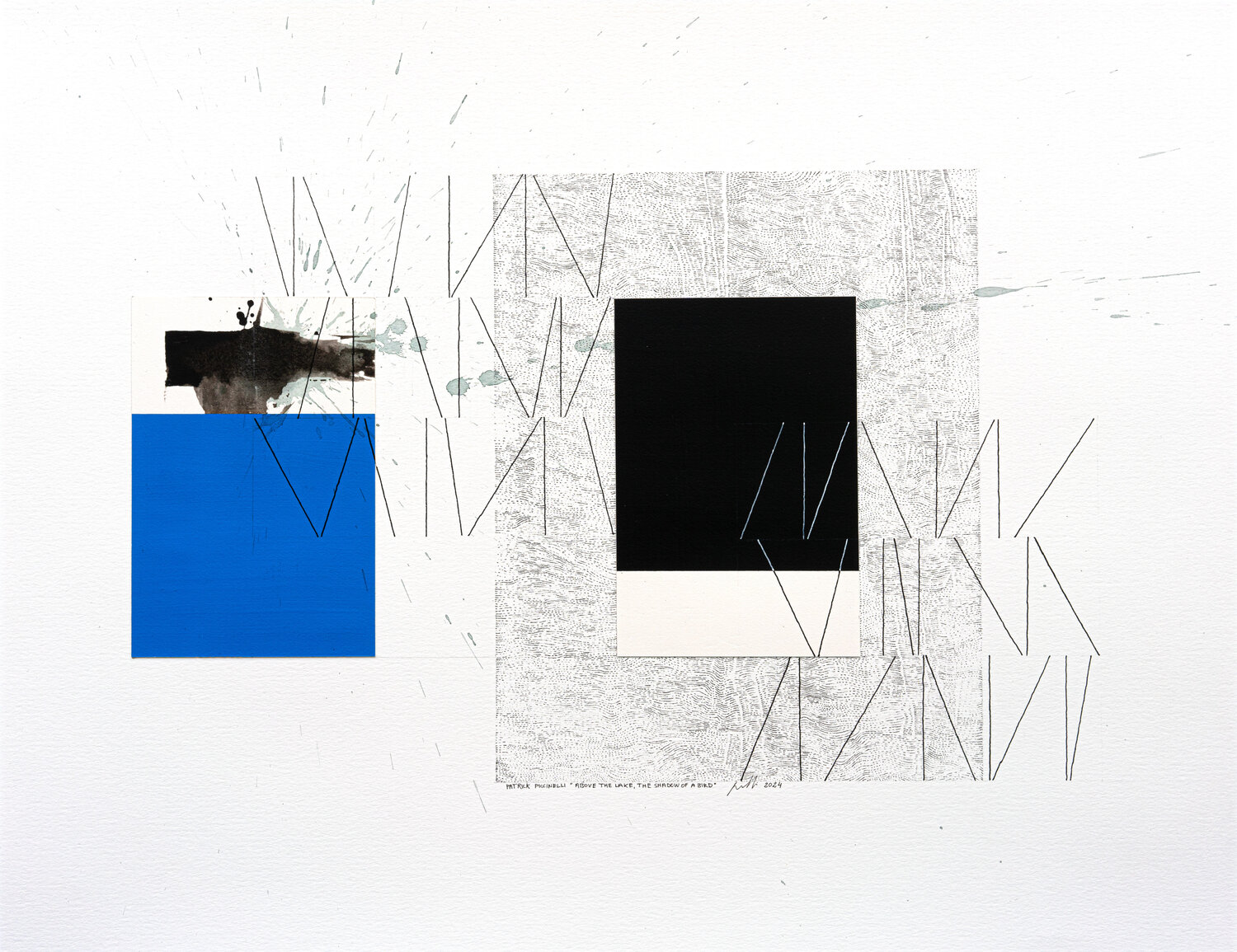 "Above The Lake The Shadow Of A Bird" Patrick Piccinelli Dipinto originale in vendita
