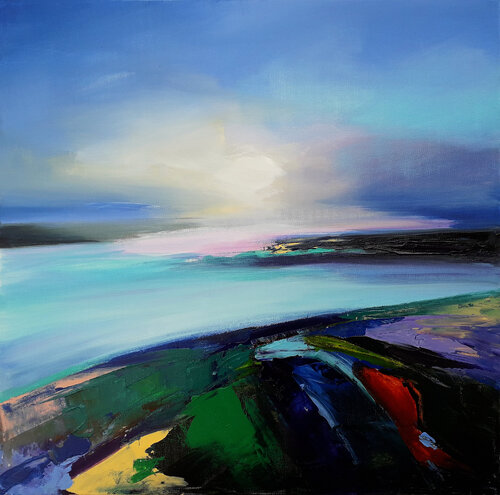 Rive bleue di Luc Andrieux, Pittura in vendita su Singulart