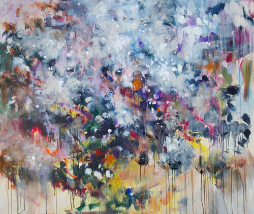 Floraison 1 di Luc Andrieux, Pittura in vendita su Singulart