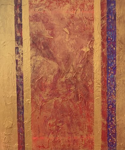 Golden Temple de Maura Patrizia Zoller, Pintura a la venta en Singulart