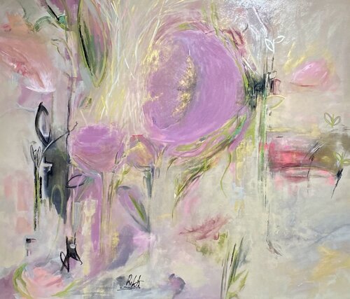 Serenity in Petals van Roshanak Khalilian, Schilderij te koop op Singulart