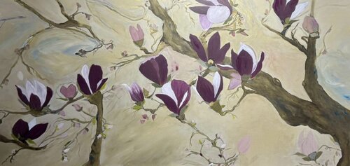 Magnolia, Before Our Stories de Roshanak Khalilian, Pintura a la venta en Singulart