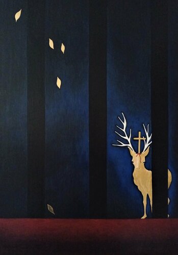Elements: The Vision of Saint Eustace de Lara Broecke, Pintura a la venta en Singulart