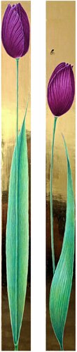 Two Tulips van Lara Broecke, Schilderij te koop op Singulart