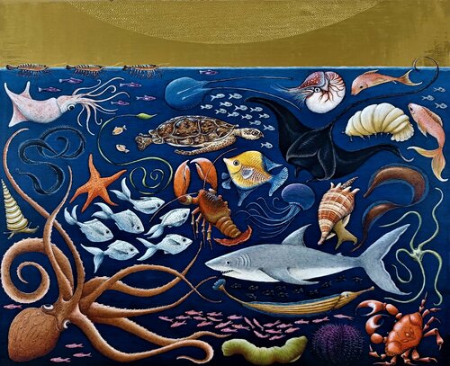 The Sea Boils de Lara Broecke, Pintura a la venta en Singulart