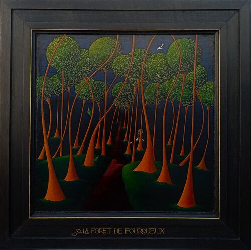 La forêt de Fourqueux van Lara Broecke, Schilderij te koop op Singulart