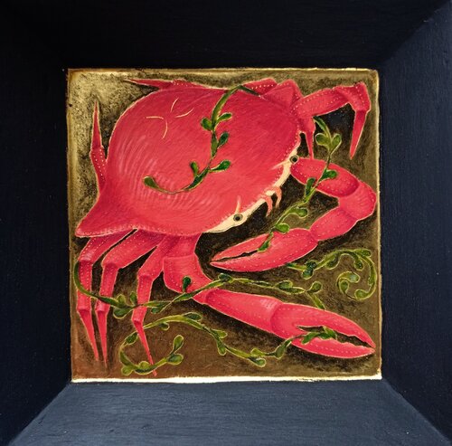 The Red Crab van Lara Broecke, Schilderij te koop op Singulart