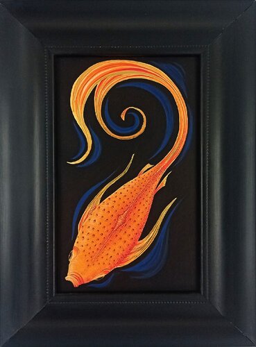 Carp 2 framed by Lara Broecke, Painting for Sale on Singulart
