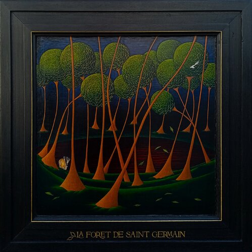 La forêt de Saint Germain van Lara Broecke, Schilderij te koop op Singulart
