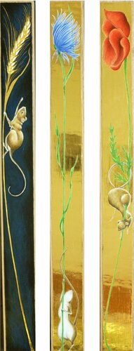 Harvest Triptych di Lara Broecke, Pittura in vendita su Singulart