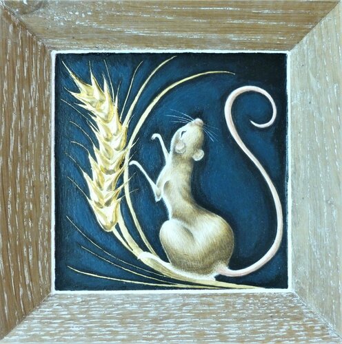 Harvest Mouse 2 di Lara Broecke, Pittura in vendita su Singulart