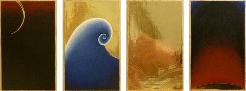 Elements: Tetraptych de Lara Broecke, Pintura a la venta en Singulart
