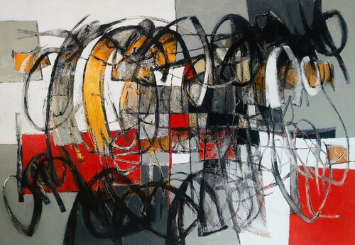 Unfinished emotions van Movses Poghosyan, Schilderij te koop op Singulart