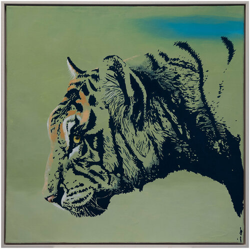 Porträt eines Tigers van Lezzueck Coosemans, Schilderij te koop op Singulart