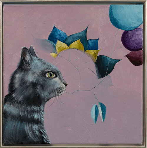 Serie Hoffnungsgabe | Katze di Lezzueck Coosemans, Pittura in vendita su Singulart