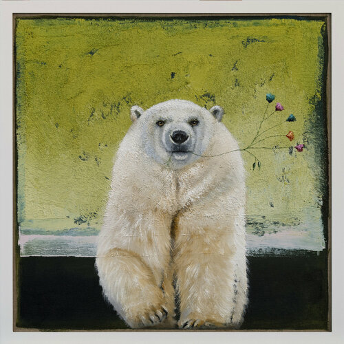 Das Geschenk des Eisbären II di Lezzueck Coosemans, Pittura in vendita su Singulart