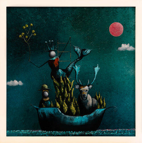 Serie Jenseits der Mauer  | Blutmond di Lezzueck Coosemans, Pittura in vendita su Singulart