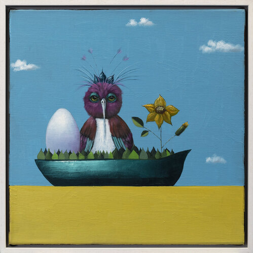 Serie Hoffnungsgabe | Paradiesvogel III by Lezzueck Coosemans, Painting for Sale on Singulart