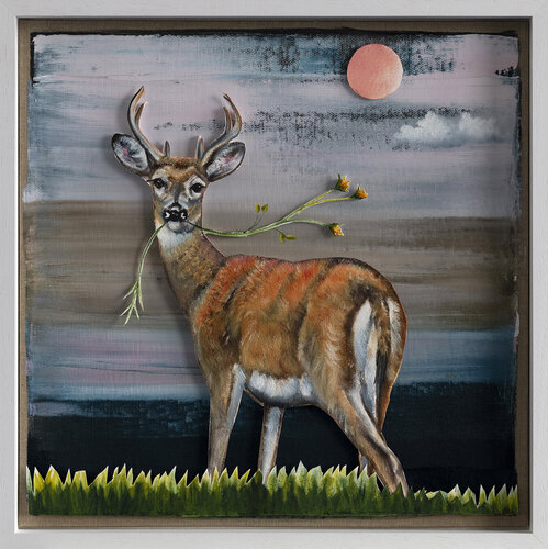 "Serie Hoffnungsgabe | Hirsch" by Lezzueck Coosemans, Painting for Sale on Singulart