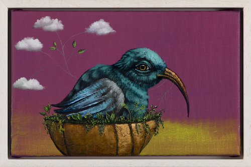 "Serie Die Reise | Paradiesvogel I" by Lezzueck Coosemans, Painting for Sale on Singulart