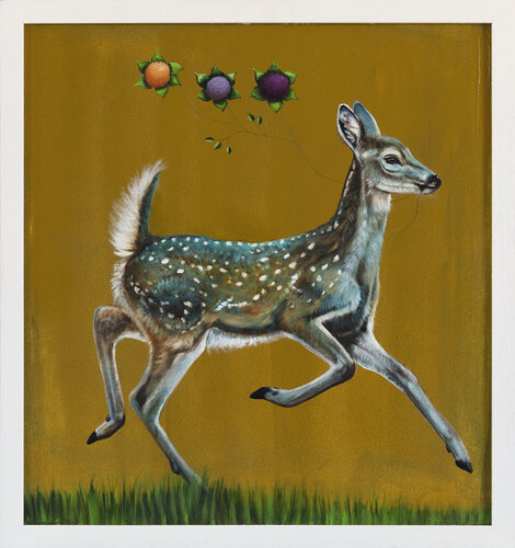 "Serie Hoffnungsgabe | Reh" by Lezzueck Coosemans, Painting for Sale on Singulart