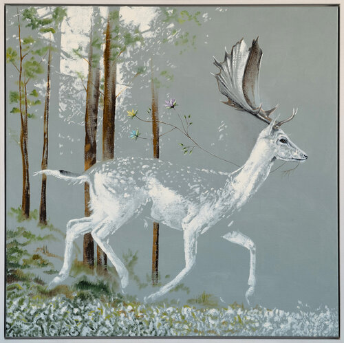 “Serie Hoffnungsgabe | Tiere des Waldes I” van Lezzueck Coosemans, Schilderij te koop op Singulart
