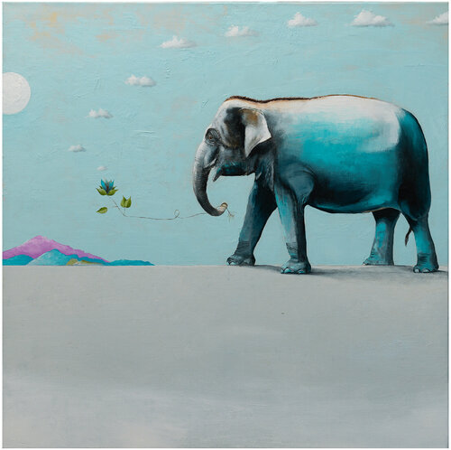 Serie Hoffnungsgabe | Friedenspfeife by Lezzueck Coosemans, Painting for Sale on Singulart